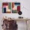 Stupell Industries Abstract Modular Color Block 2 pc Framed Floater Canvas Wall Art Set Design by Victoria Barnes